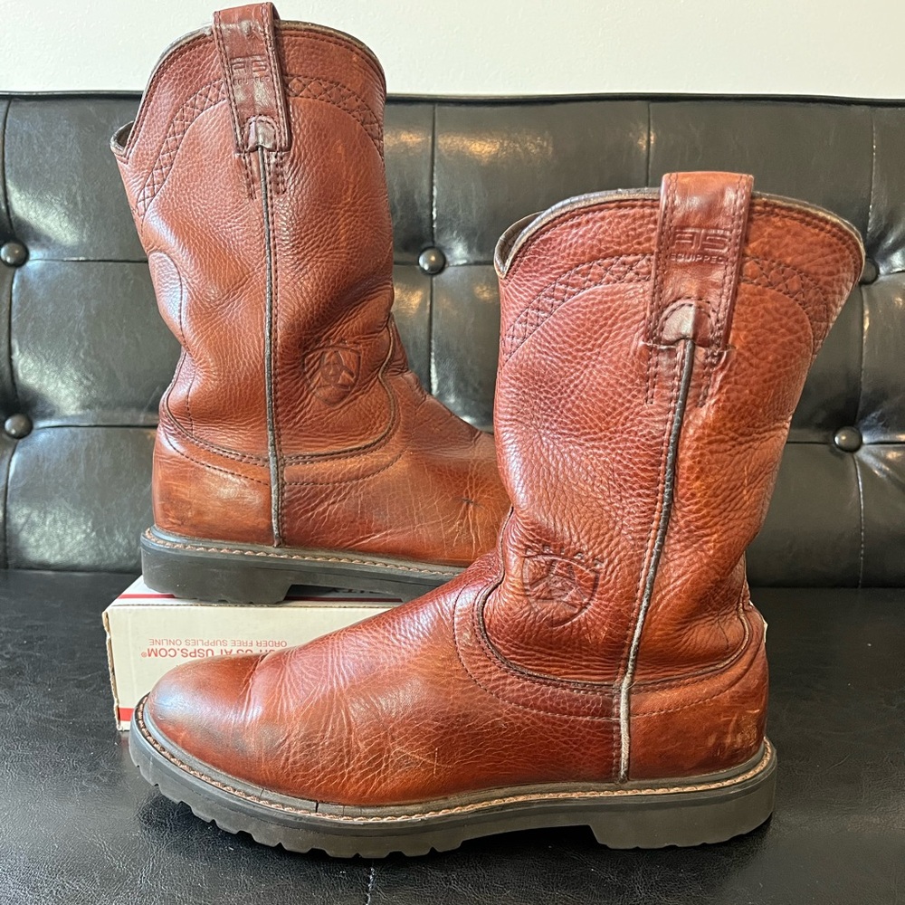 Ariat‎ ACT Roper Brown Leather Boots Men’s Sz 9D